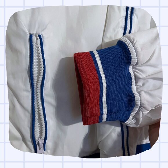 🧥 Tommy Wiseau “LOVE IS BLIND!” White Windbreaker Jacket – Size L - Picture 4 of 8